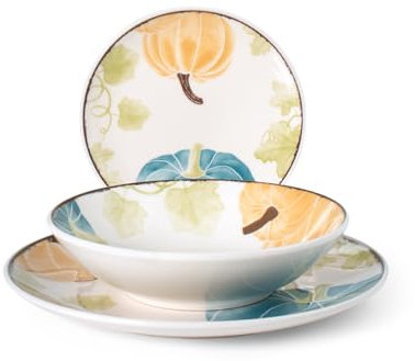 H&h servizio tavola 18 pezzi autumn in stoneware
