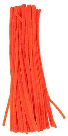EXCEART 100st Chenille Rote Pfeifenreiniger Vorschul-handwerksstock Fuzzy Pfeifenreiniger Kommode Schlafzimmer Spielzeug Für Die Früherziehung Plüschstockspielzeug Blitz Kind Oberteile