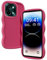 XINYEXIN Funda para Vivo Y28 4G, Carcasa Marco de Ondas Forma Rizado Linda Silicona Líquida Antigolpes Bumper Case Cover - Rojo