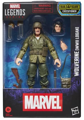 Marvel Legends Series, Figurine de Collection Wolverine (WWII Logan) de 15 cm inspirée des Bandes dessinées X-Men