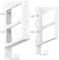 ZYKEJJDDAK WiFi Router Display Holder Rack Wall Mount Modem DVDs Storage Bracket Rack For Home And Office White/Black