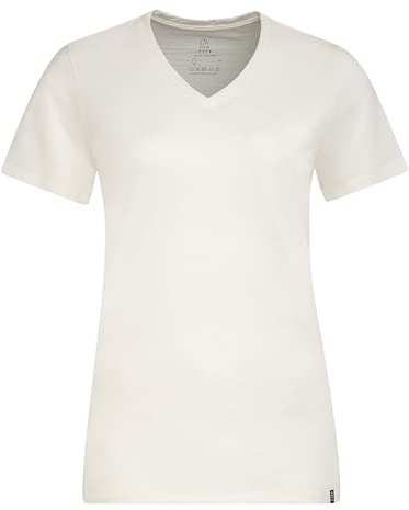 TOM FYFE Premium Merino T-Shirt V-Ausschnitt - Oeko-TEX® Zertifiziert - 100% Merinowolle Damen Kurzarm Shirt - feuchtigkeitsregulierend, atmungsaktiv, geruchshemmend – Made in Europe