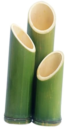 FUNOMOCYA Lot de 3 Vases à Fleurs en Vase Décoratif Simple Naturel pour Décoration de Jardin et Balcon pour Arrangements Floraux