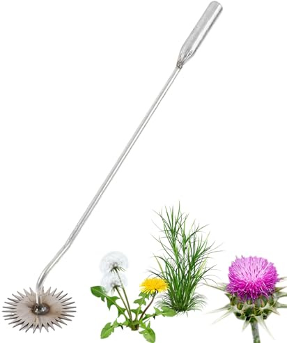 Genérico Manueller Unkrautstecher – robuste Struktur, scharfe Spitze, präzise Kontrolle | Länge 40 cm mit Verwendung im Garten, zum Anbau von Hülsenfrüchten, Zwiebeln, landwirtschaftlichen Feldern
