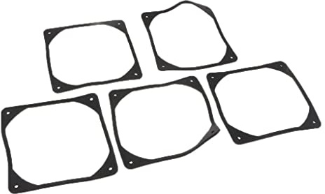 MagiDeal Anti-Vibration Silicon Fan Gasket 80mm - 5Packs Noise Reducing Gasket Pad for PC Computer Case Fan