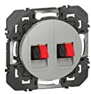 Legrand 600482 Prise haut-parleur double dooxie finition alu