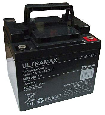 Ultramax NPG40-12, 12v 40Ah Sealed GEL - AGM - VRLA Battery