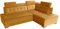 Robin Paris Ecksofa mit Schlaffunktion Bettkasten 5 Verstellbare Kopfstützen Sofa L-Form Schlafsofa Freistehende Eckcouch Schlafcouch Wohnzimmermöbel Wohnlandschaft Rechts Senfgelb