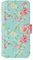 32nd Floral Series 2.0 - Design PU Leather Book Wallet Case Cover for Apple iPhone 12 (6.1) / iPhone 12 Pro (6.1), Flower Pattern Wallet Style Flip Case With Card Slots - Spring Blue