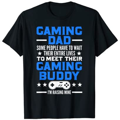 Gamer Fathers Day Gift Video Games Gaming Dad Gaming T-Shirt
