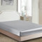 Seidiges Satin-Spannbetttuch, Bettlaken, klassisch, luxuriös, seidig weich, einfarbig (Grau, Kingsize-Bett (150/160 x 200 + 30 cm)