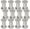 Joparri 12x Aluminium Möbelfüße Höhe 120mm, Möbelbeine Belastbar bis 250 Kg, Runde Tischfuß Sofafüße, für Möbel Küchenschränke