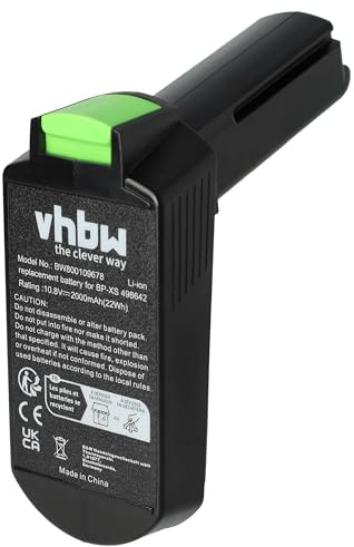 vhbw Replacement Battery compatible with Festool CXS 1.5 Li Set, CXS 2.6 Li Plus, CXS 2.6 Li Set Electric Power Tools (2000 mAh, Li-ion, 10.8 V)