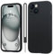 Qasyfanc Handyhülle Kompatibel mit iPhone 15 Hülle, Soft Silikon TPU Case Ultra Dünn Microfiber Kameraschutz Rundumschutz Anti-Kratzer Schutzhülle für iPhone 15 - Schwarz