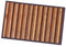 emmevi Tappeto Bamboo Legno Stuoia Antiscivolo Passatoia Pedana Bambù Cucina Bagno Degradè 50X370 Marrone