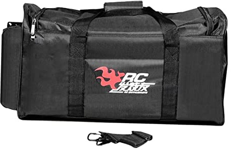 Tiuimk 1:10 1:8 Remote Control Car Carrying Bag - Black, Waterproof Oxford Cloth Construction - 50x23x28cm Size