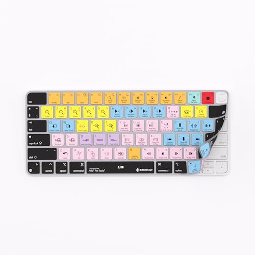 Tastaturabdeckung für Avid Pro Tools – kompatibel mit Apple Magic Keyboard (nicht numerisch) mit/ohne TouchID – meistern Sie Ihre Audio-Projekte