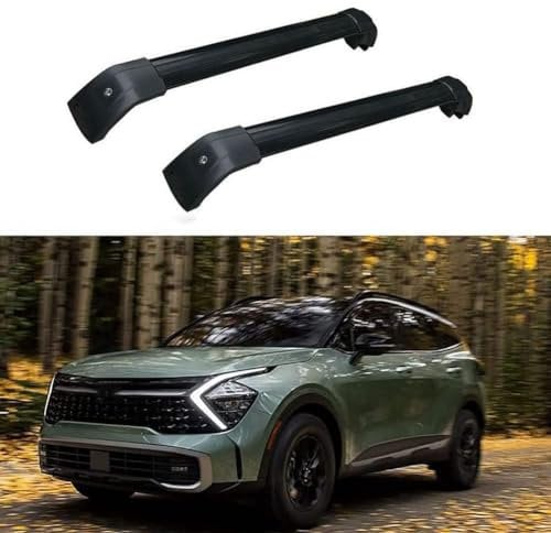 Auto Dachträger für KIA New Sportage 2023 2024, Aluminium Querträger Gepäckträger Nutzlast Cargo Transport Zubehör,A