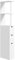 HOMCOM Slim Bathroom Cabinet, Tall Bathroom Storage Cabinet with 2-Tier Shelf and Drawers, Narrow Bathroom Cupboard, White