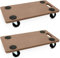 SSDDLZEQ Rollwagen, Rollwagen for schwere Möbel mit Schaumstoff-Griffpolstern, Fiberglas-Plattformwagen | 57x29x11 cm