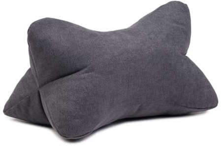 liebling Marco Lesekissen, Leseknochen, Bücherkissen, 100% Polyester, 40 x 25 cm, Farbe: anthrazit
