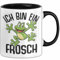 Frosch-Liebhaber Tasse Geschenk Ich Bin Ein Frosch Jungs (Schwarz)