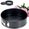 Reroon 18 cm Non-Stick Springform Cake Tin, Cheesecake Cake Pan Bread Baking Mould with Leakproof Design, Round Cake Baking Pan for Birthday Cakes, Pizza and Pancakes