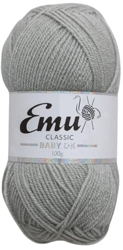 Emu Classic Baby DK Acrylic Yarn 100g Ball 300m, Elephant - 205