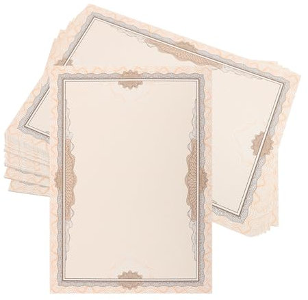 DIKACA Zertifikatpapier Für Auszeichnungen Dickes Leeres Urkundenpapier Für Schulen Ideal Für Ehrenurkunden Und Diplome Hochwertiges 12K