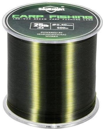 Seaknight Línea de Pesca de Carpa 500m monofilamento de Nailon superfuerte, Hilo de Pesca de Agua Dulce, Agua Salada, mar, Alambre de Pesca de 10-25LB