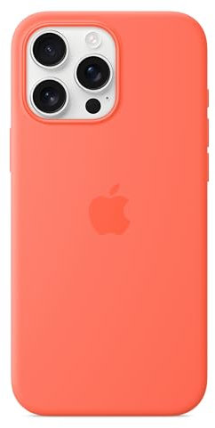Apple iPhone 16 Pro Max Silicone Case with MagSafe – Tangerine 