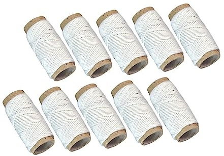 KONTONTY 20rollen Wurstbindegarn Aus Hochwertiger Baumwolle Je Lebensmittelecht Vielseitig Einsetzbar Für Küche Metzger Backen Zum Wurstbinden Räuchern Und Fleischverpacken