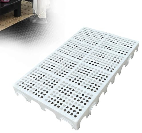 PQXQZ Palette Plastique Palettes de Sol Emboîtables Caillebotis de Rangement Imperméables Caillebotis Respirants pour Cuisines Supermarchés Garages Placards Extérieurs et Débarras