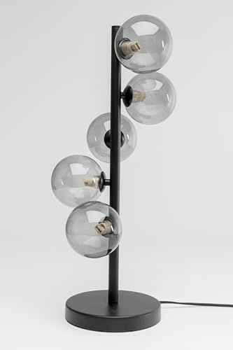 Kare Design Tischleuchte Scala Balls, Schwarz | Glas, Stahl, modern, fürs Wohnzimmer