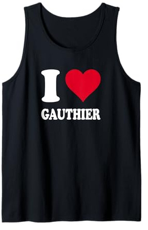 Cœur Rouge « I Love Gauthier » Débardeur