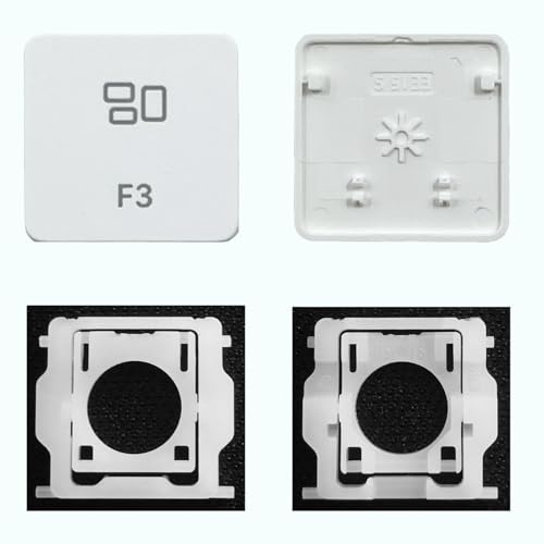 CTBDZ Ersatzscharnier für einzelne Tastenkappen für Magic Keyboard A2438 A2439 A2449 A2450 A3118 A3203 2021-2024 Jahr (F3-Taste)
