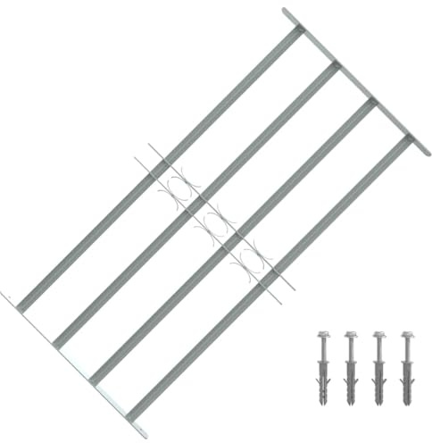 Flügelfenster, Fenstergitter Verstellbar mit 4 Querstäben 700-1050 mm fenster für Glas Bauernhaus Kabinen Haus Garage Küche Wohnzimmer