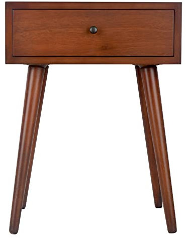 Decor Therapy Mid Century Beistelltisch, Holz, Walnuss, 59,7 x 45,7 x 35,6 cm