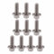 10 Pièces Vis à Bride Hexagonale M6×20 en Acier Inoxydable 304 - Boulons avec Rondelle Intégrée A2-70 - Pour Équipements Industriels/Machines/Meubles