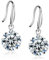Fu You 925 Sterling Silber Ohrhänger mit Zirkonia Ohrringe Hängend für Damen