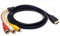 Tomost Câble HDMI mâle vers câble audio vidéo 3 RCA AV adaptateur code d'extension pour HDTV DVD 1080P et la plupart des projecteurs LCD (aucune fonction de conversion de signaux) - 1,5 m de long