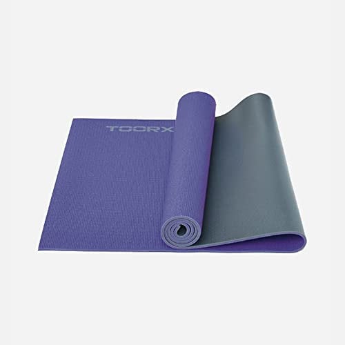 Toorx Yogamatte, zweifarbig, Violett/Grau, MAT-177