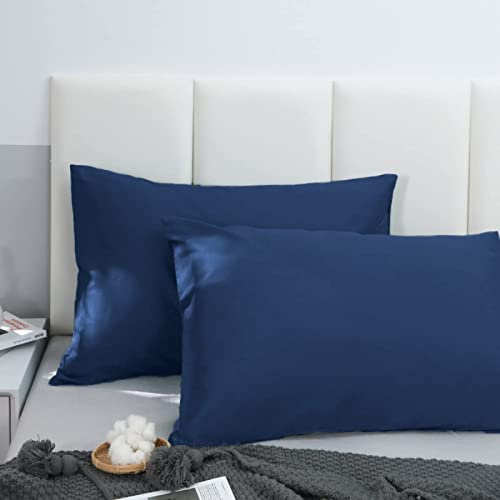 Neu Class 2 TLG Renforce Bettwäsche Set | Bettbezug 155x220 cm + Kissenbezug 80x80 cm | Oeko-TEX® Standard Zertifiziert | 100% Baumwolle mit Reißverschluss | Uni (Navy, 155x220 cm (4-teilig))