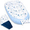 PALULLI® Babynest, multifunktionales Kuschelnest mit Weiches zusätzlicher Matratze, Kokon, Nestchen, Babybett, Reisebett für Neugeborene, 100% Baumwolle Oeko-TEX … (Milkyway II)