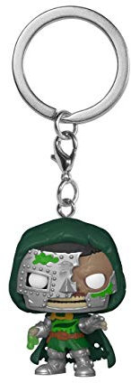 Funko POP! Keychain: Marvel Zombies - Dr. Doom Novelty Keyring - Collectable Mini Figure - Stocking Filler - Gift Idea - Official Merchandise - Comic Books Fans - Backpack Decor