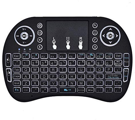 Mini tastiera i8 2.4G Air Mouse Wireless Keyboard con touchpad, tastiera portatile ricaricabile telecomando per Smart TV, Android TV Box, KODI, Raspberry Pi, PC
