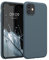 kwmobile Hülle kompatibel mit Apple iPhone 11 Hülle - weiches TPU Silikon Case - Cover geeignet für kabelloses Laden - Dunkler Schiefer