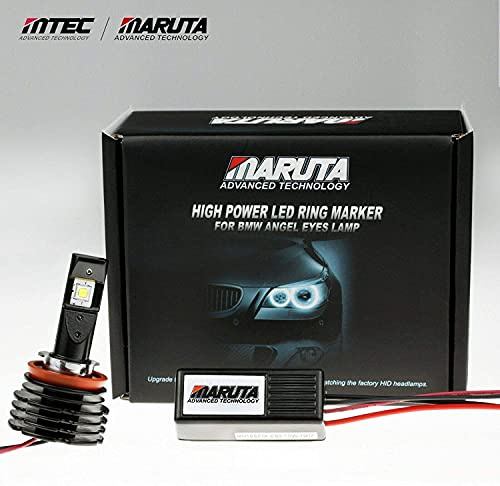 MARUTA® H8 26W 12V (edición trasera) V4.0 Cree Led 7000K Ultra Alto Rendimiento F01 F02 Angel Eyes Kit