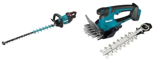 Makita DUH751Z Heckenschere 75cm 18V (ohne Akku, ohne Ladegerät), 18 V & Akku-Grasschere (18,0 V, ohne Akku, ohne Ladegerät) DUM604ZX
