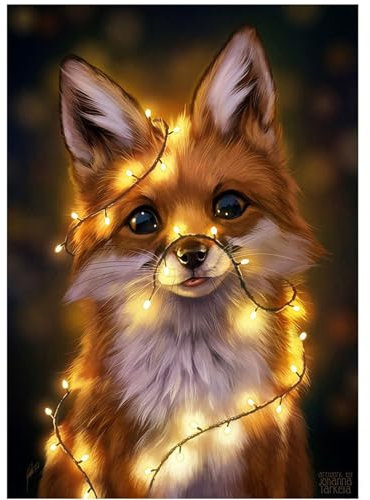 Martin Kench Diamond Painting Süßer Tier, DIY 5d Diamant Painting Bilder, Diamant malerei Kits Malen nach Zahlen für die Inneneinrichtung (A,30x40cm)